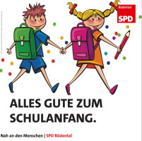 Die SPD Rödental wünscht alles Gute zum Schulanfang.