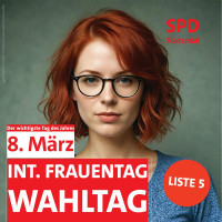 Plakat in den SPD-Schaukästen in Einberg und Rothenhof